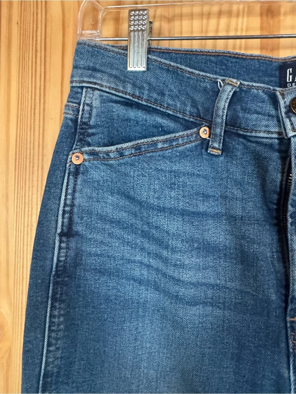 GAP Women's Medium Blue High-Rise Flare Jeans